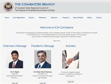Tablet Screenshot of coimbatoreicai.org